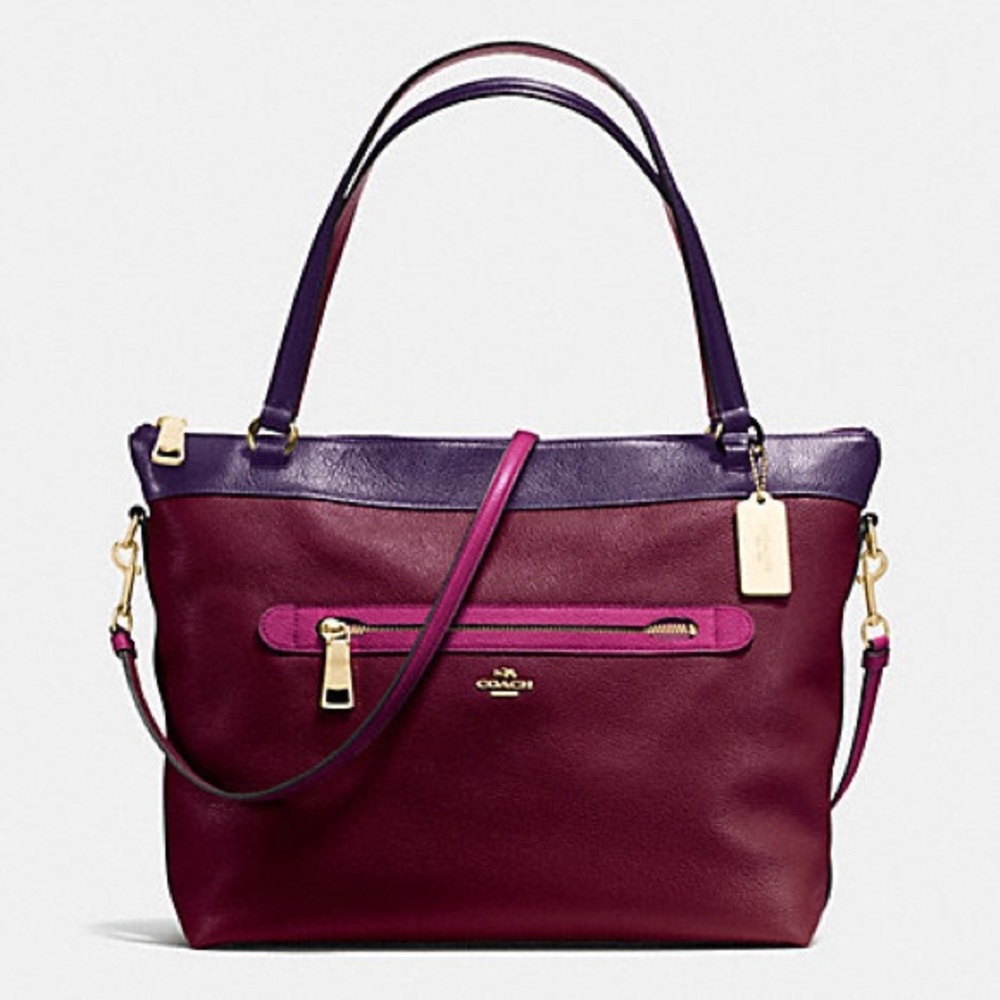 Coach Tyler Tote in colorblock